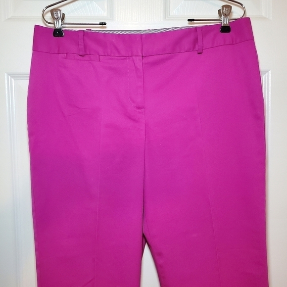 Talbots Crop pants Magenta Pink size 10P - Picture 3 of 10